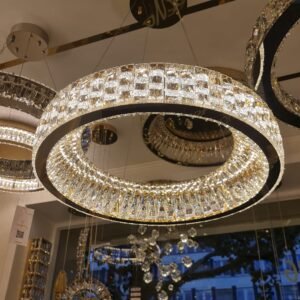 Kristall LED Ring-Kronleuchter