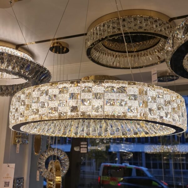 Kristall LED Ring-Kronleuchter