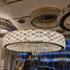 Kristall LED Ring-Kronleuchter